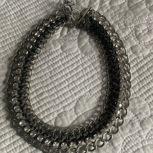 Premier Silver and Black Chain Necklace